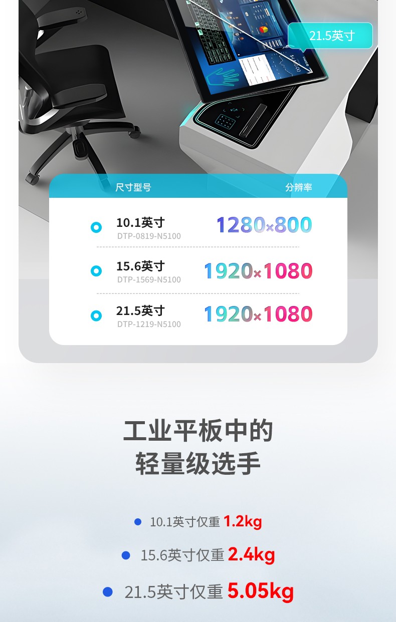 工业平板电脑,触摸屏工控一体机,DTP-0819-N5100.jpg