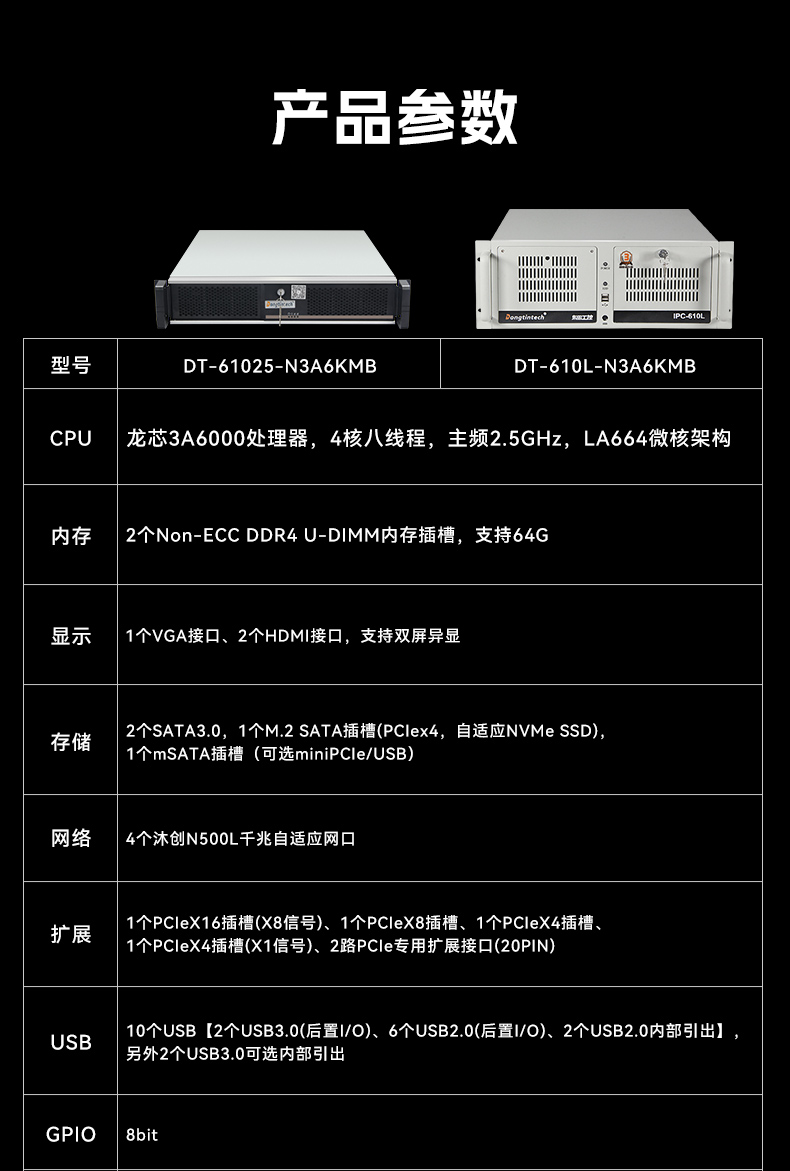国产龙芯3a6000工控机,UOS操作系统工业主机,DT-61025-N3A6KMB.jpg